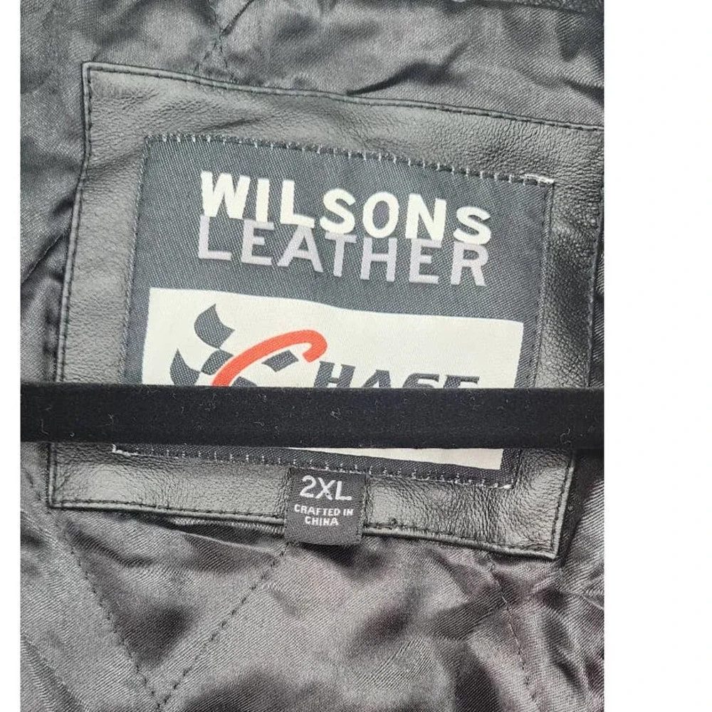 90's‎ Y2K Men's Wilsons Leather Dale Jr Budweiser Racing Jacket NASCAR 2XL